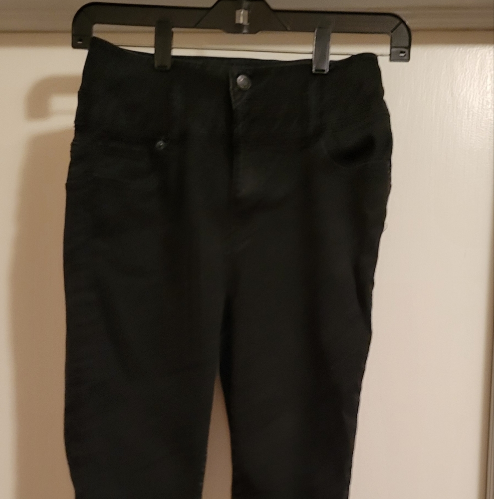 Refuge Ibiza Womens Jeans Black High Rise  Skinny Fit Zipper Fly Size 3